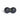 Black massage ball with a green dot on a white background