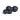Two black massage balls with green accents on a white background